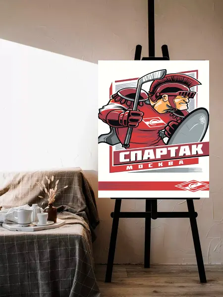 КРУТО КРАСИМ Картина по номерам ХК Спартак Спорт Хоккей