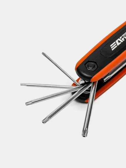 Набор складных ключей Torx/Hex AFIXS: сталь Cr-V, 8 размеров и эргономичная ручка