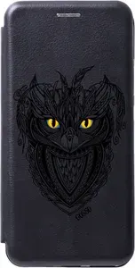 Чехол-книжка Book Art Jack для Xiaomi Redmi Note 8 Pro с принтом "Grand Owl" черный