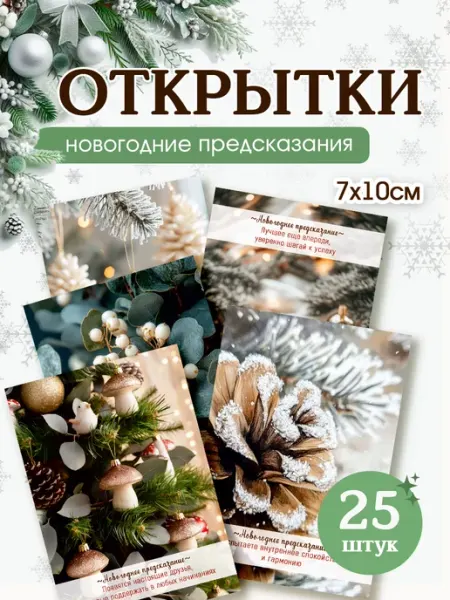 StickerHouse Natali Pank Новогодние открытки с предсказаниями