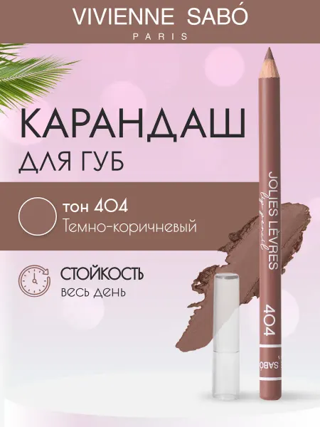 VIVIENNE SABO Косметический контурный карандаш для макияжа губ 404