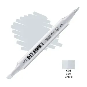 Маркер для скетчинга спиртовой Sketchmarker Classic CG8 Серый холодный 8