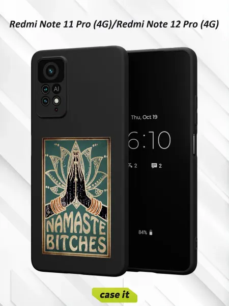 Case it Чехол на Redmi Note 11 Pro 4G Note 12 Pro 4G принт Namaste
