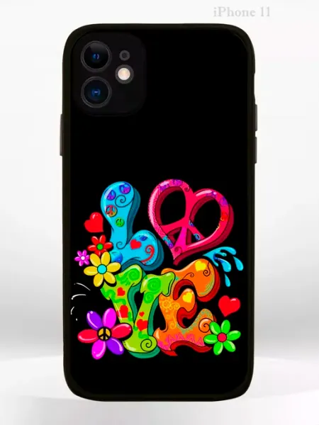 PRINTberries Чехол на iPHONE 11 с принтом hippie love