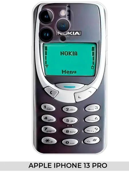 МобиФон Чехол на iPhone 13 Pro с принтом Nokia 3310