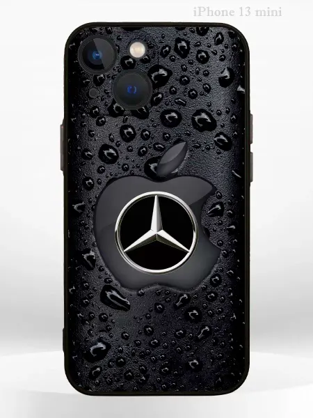 PRINTberries Чехол на iPhone 13 mini с принтом логотип Mercedes Benz