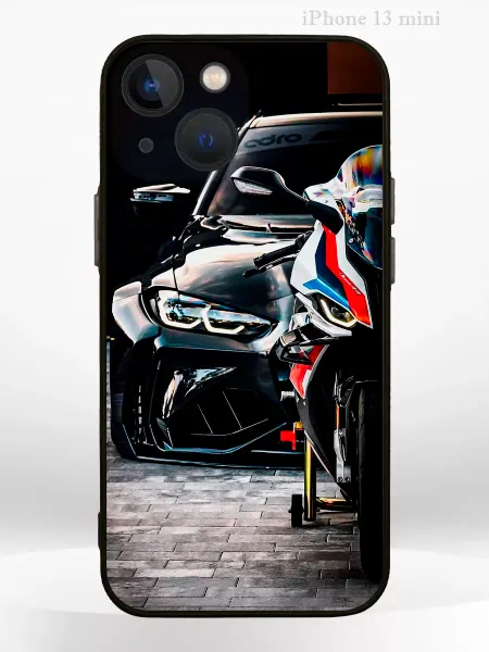 PRINTberries Чехол на iPhone 13 mini с принтом машина BMW