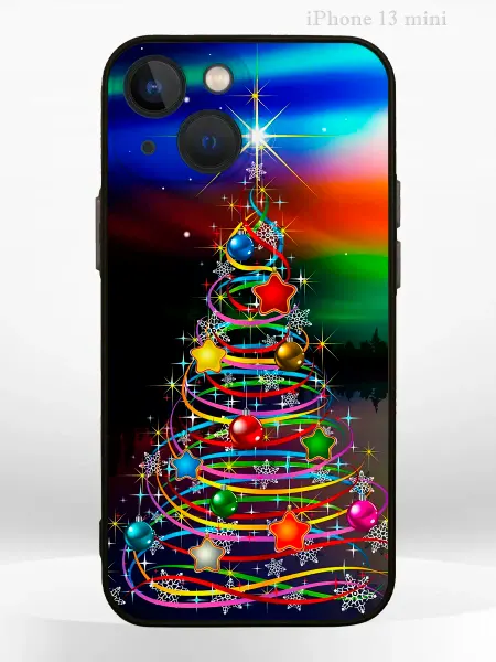 PRINTberries Чехол на iPHONE 13 mini с принтом новогодний Christmas