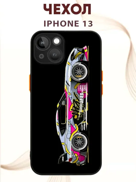 PRINTberries Чехол на IPHONE 13 с принтом машина LBWK