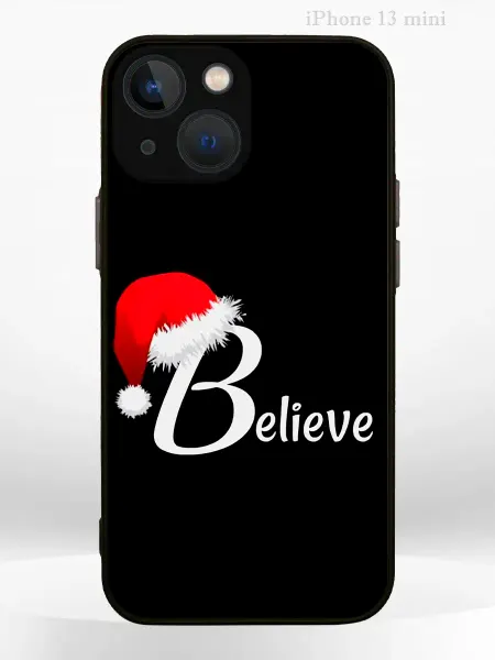 PRINTberries Чехол на iPHONE 13 mini с принтом новогодний phrases