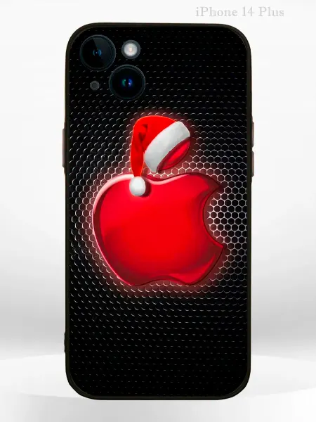 PRINTberries Чехол на IPHONE 14 Plus с принтом новогодний apple