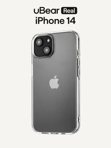 UBear Чехол на iPhone 14 Real Case, прозрачный
