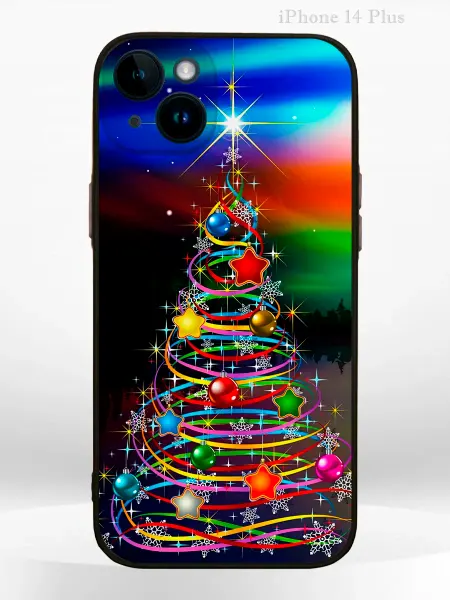 PRINTberries Чехол на IPHONE 14 Plus с принтом новогодний Christmas