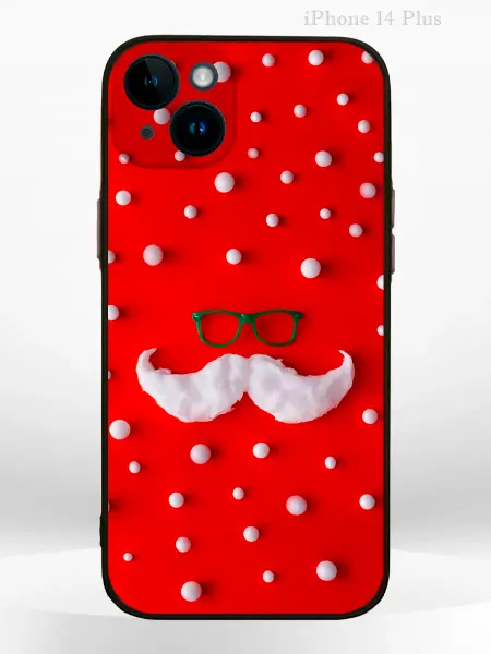 PRINTberries Чехол на IPHONE 14 Plus с принтом новогодний Santa Claus