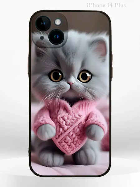 PRINTberries Чехол на IPHONE 14 Plus с принтом милый котенок