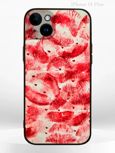 PRINTberries Чехол на IPHONE 14 Plus с принтом поцелуй