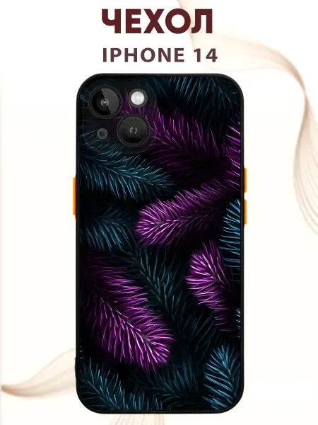 PRINTberries Чехол на IPHONE 14 с принтом еловая ветка