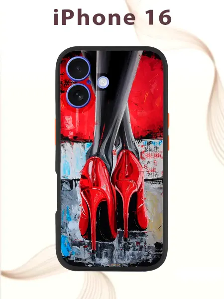 PRINTberries Чехол на IPHONE 16 с принтом каблуки