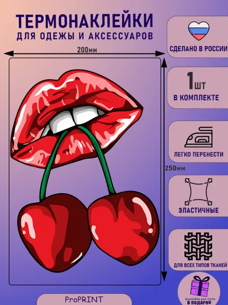 Термонаклейка на одежду взрослая