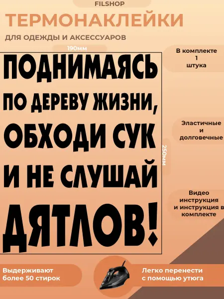 FILSHOP Термонаклейка на одежду