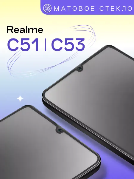 Puloka Матовое защитное стекло на Realme C51 C53