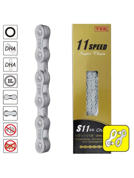 YBN Велосипедная цепь S11-RB, 11 скоростей