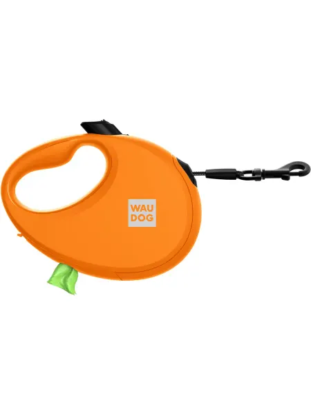 Waudog Поводок-рулетка R-leash, S (3м) оранжевый