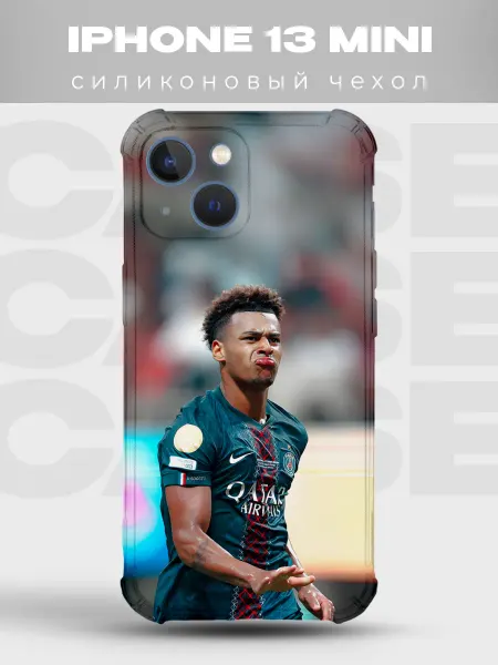 PRINTberries Чехол на iPhone 13 Mini ПСЖ футболист форма