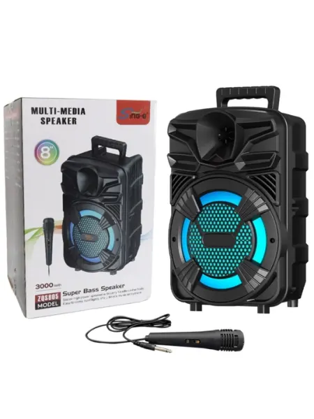 ZQS805 Bluetooth колонка, 8-дюймовый мощный динамик для улицы