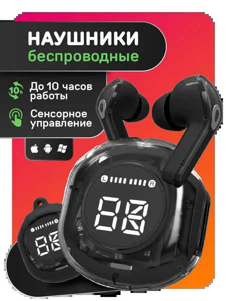 Наушники Savdo belgisi, AirPods Pro, с сенсорным дисплеем, Bluetooth 5.3, ANC, вкладыши