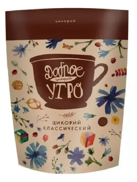 Доброе утро Цикорий Классический, натуральный,растворимый,80грамм