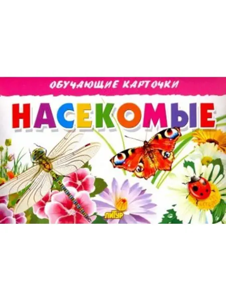 ЛитУр Обучающие карточки. Насекомые (16 карточек)