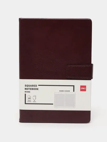 Ежедневник Deli N138G, коричневый, A5, 96 листов, 80 г/м²