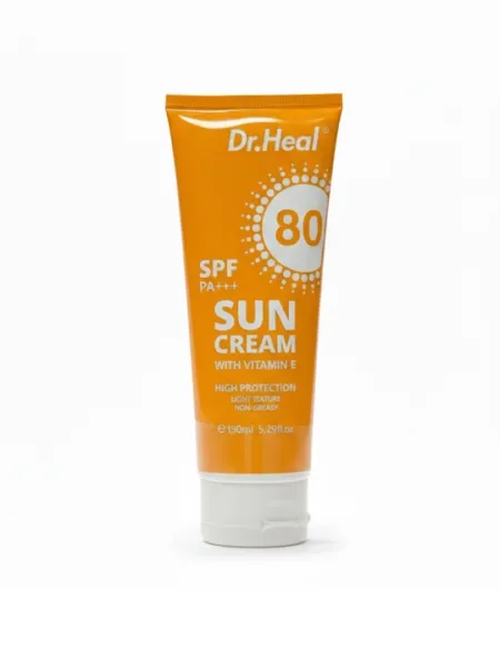 Dr.Heal SPF 80 солнцезащитный крем с витамином E, 150 мл