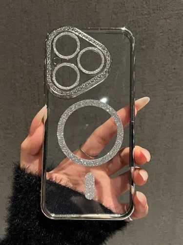 Чехол на Huawei Pura 80 MagSafe со стразами