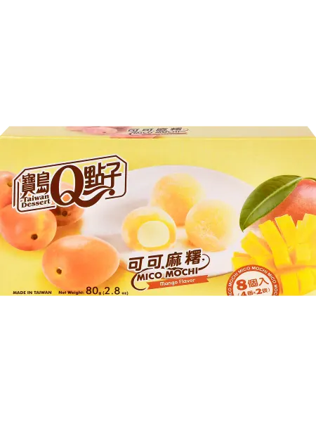 Кондитерское изделие QIDEA Какао-моти с манго, 80г