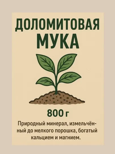 Доломитовая мука фасованная, 800 г