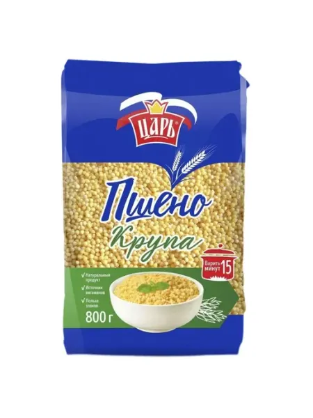Царь Крупа пшено шлифованное 800 г, 2 шт