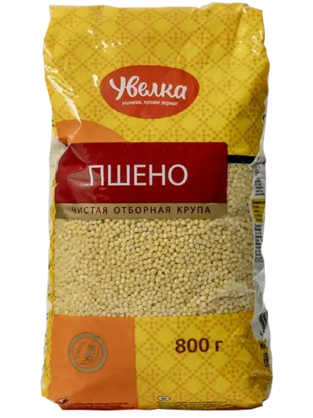 Крупа пшено шлифованное Увелка Ресурс м у, 800 г