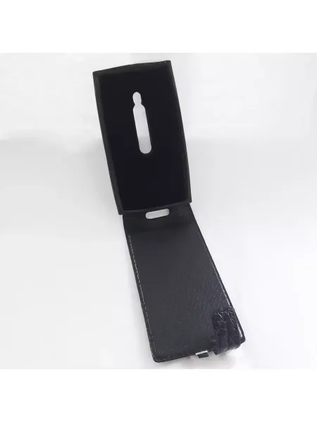 Valenta Чехол книжка Nokia Lumia 800 чёрный (кожа, крокодил)