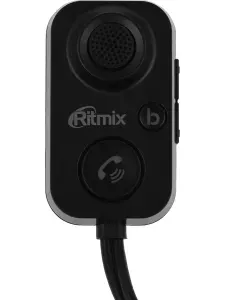 Автомобильный FM-модулятор Ritmix BTR-100 черный BT (80001126)