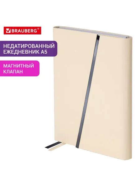 Brauberg Ежедневник недатированный в линейку А5 160 листов