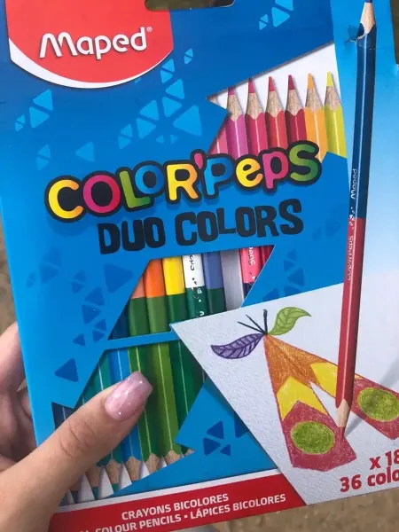 PENCILS Карандаши цветные COLOR'PEPS DUO, 36 цветов, двусторонние