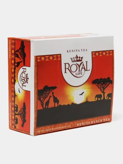 Чай черный Royal Life Keniyan, 100 пакетиков, по 1.5 г