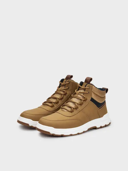 M.Shoes Ботинки осенние спортивные высокие на шнуровке треки
