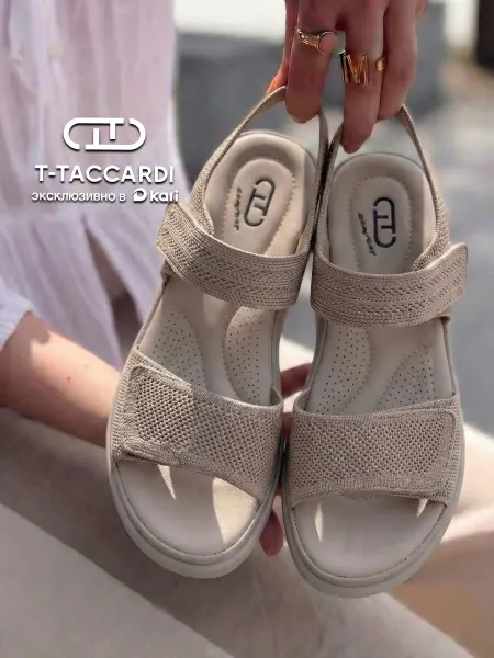 T.TACCARDI Сандалии женские летние на танкетке на липучках