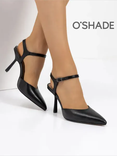 O`SHADE Туфли черные женские на каблуке