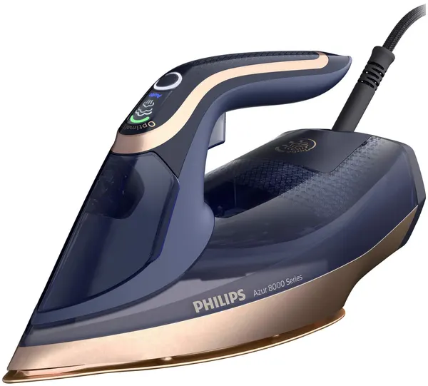 Паровой утюг Philips Azur Series 8000 DST8050/20 синий, мощность 3000Вт, вертикальное отпаривание, мощный паровой удар.