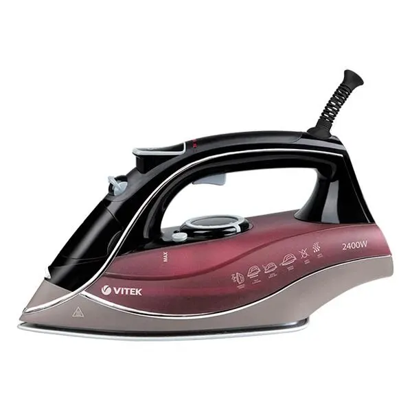 Утюг Vitek VT-1240, мощность 2400Вт, подошва Unicera, защита от перегрева