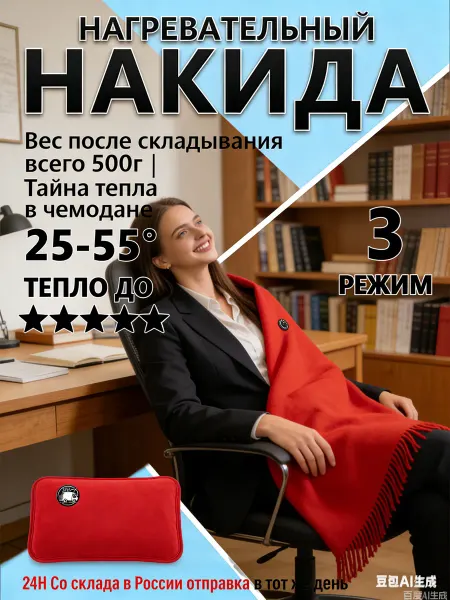 Электрическая простынь с подогревом 80х173 Термоодеяло
